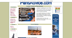 Desktop Screenshot of parisadvice.com
